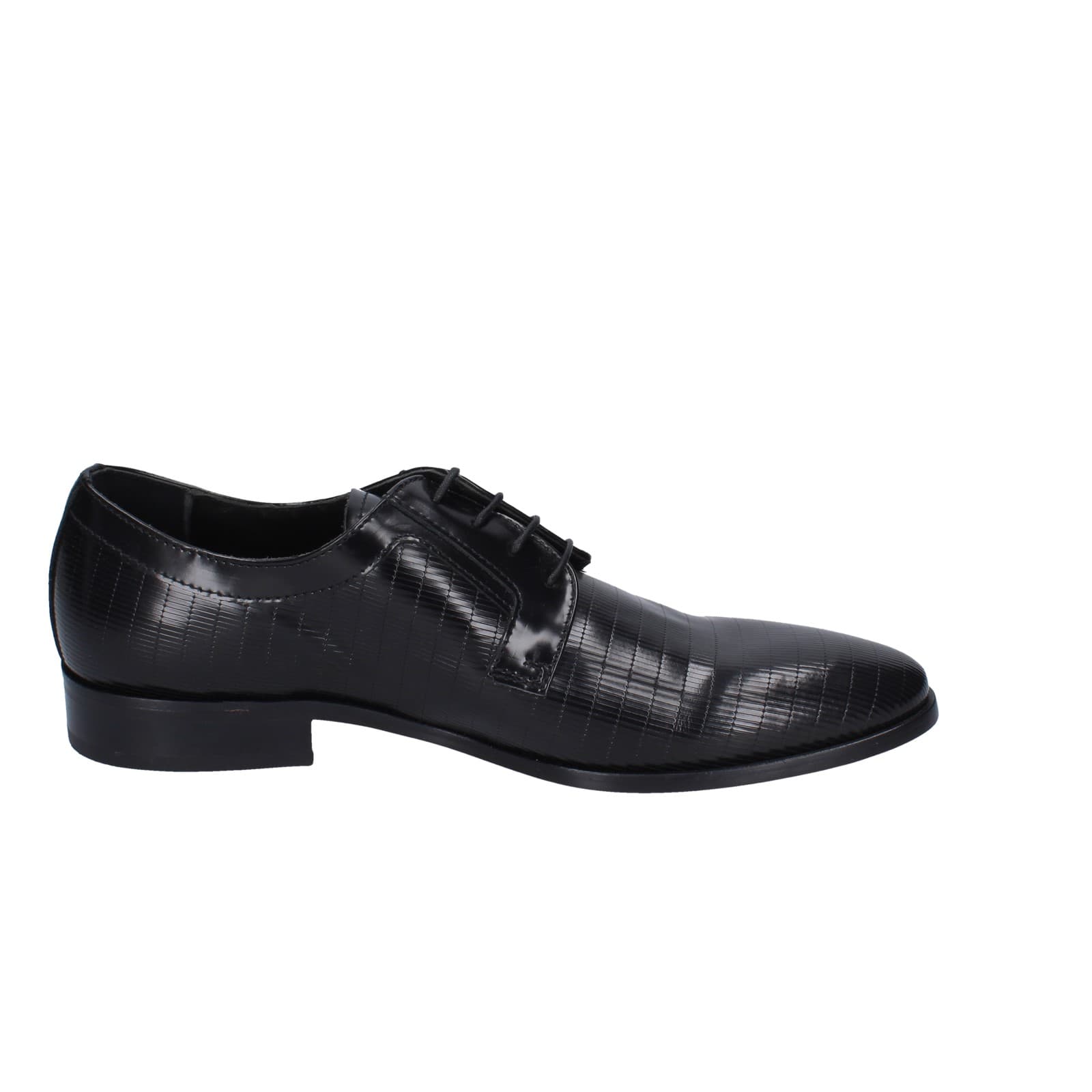 scarpe uomo EVEET classiche nero pelle EZ116 Vendita Economica