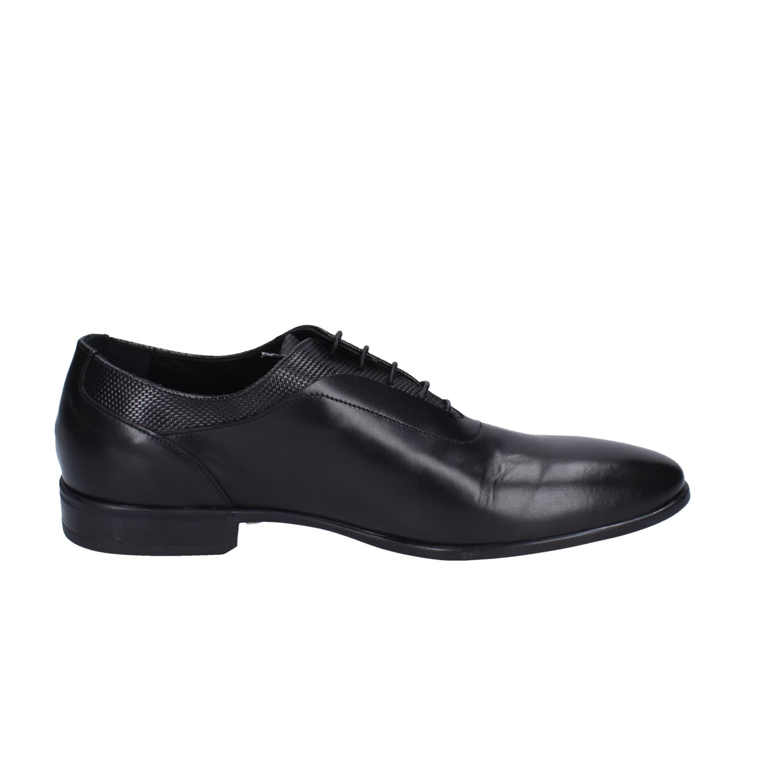 scarpe uomo EVEET classiche nero pelle EZ92 Saldi Di Fabbrica