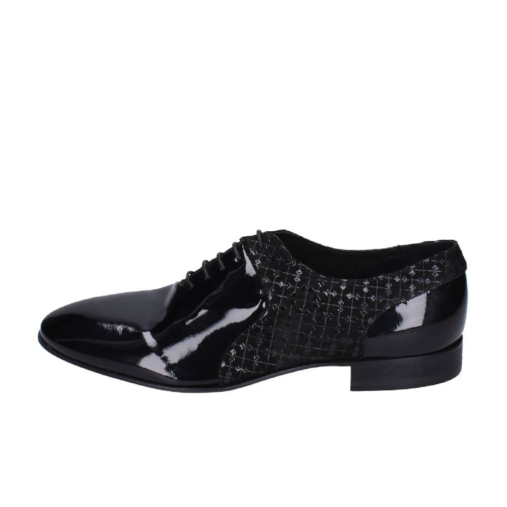 scarpe uomo EVEET classiche nero vernice EZ126 Vendite Flash