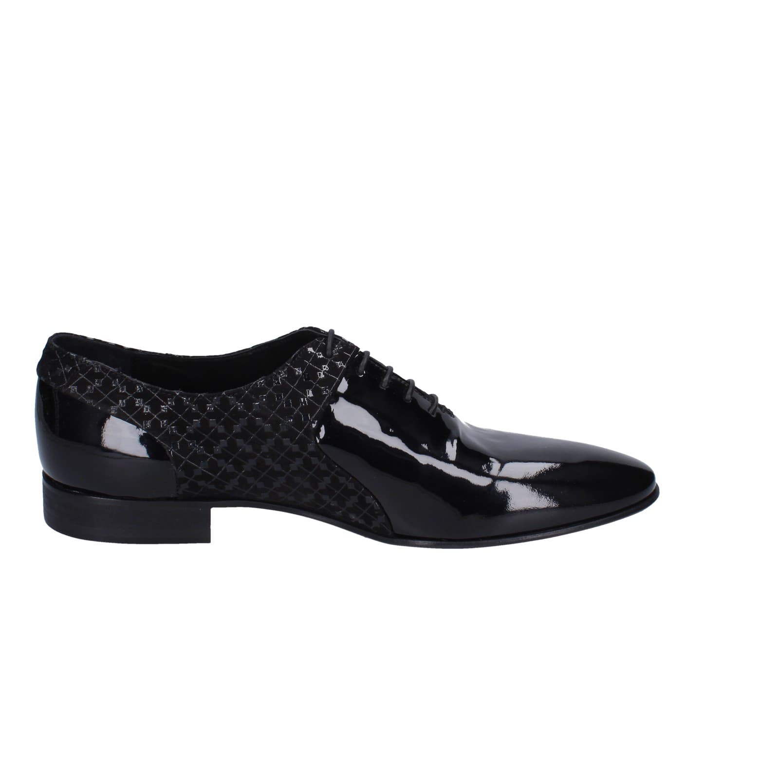 scarpe uomo EVEET classiche nero vernice EZ126 Vendite Flash