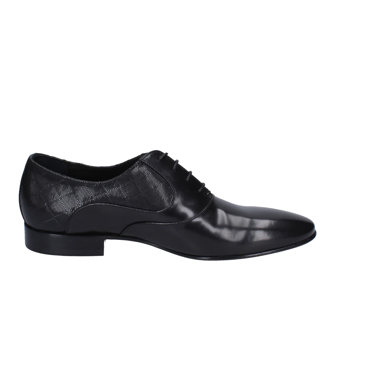 scarpe uomo EVEET classiche nero pelle EZ113 Moda