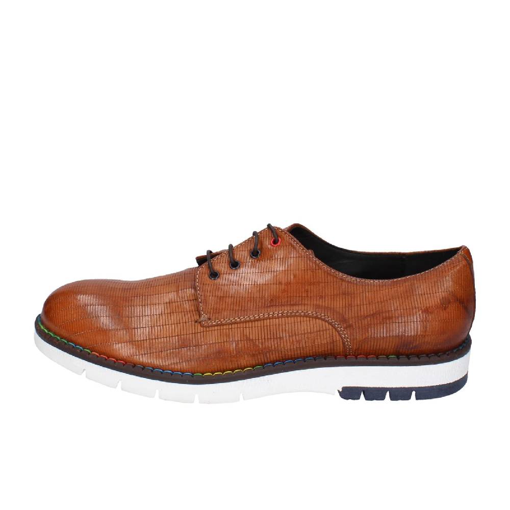 scarpe uomo EVEET classiche marrone pelle EZ147 2025