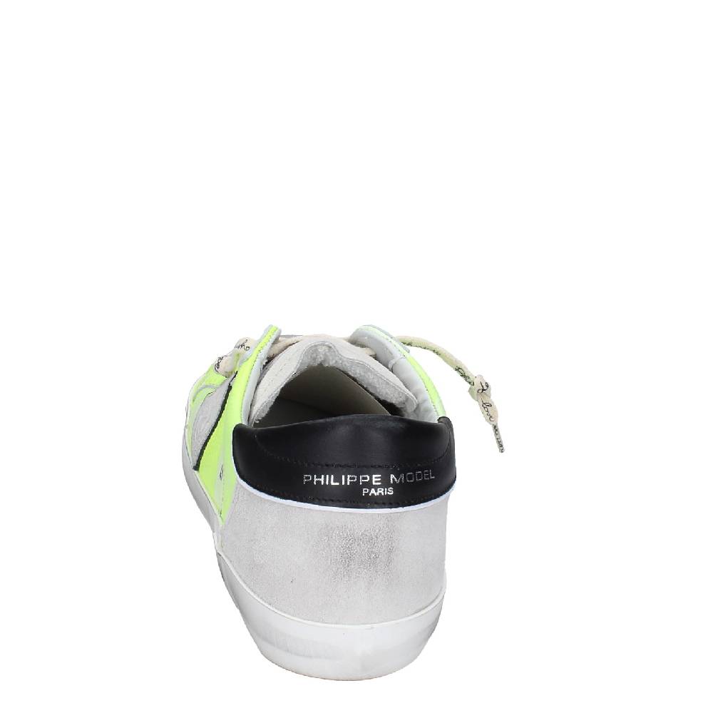 scarpe uomo PHILIPPE MODEL sneakers giallo pelle grigio camoscio VINTAGE EX359 Promozione
