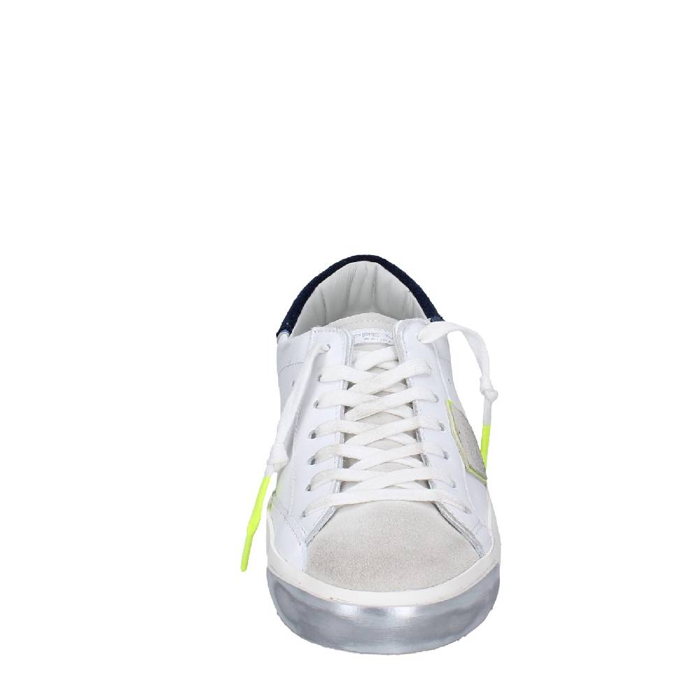 scarpe uomo PHILIPPE MODEL sneakers bianco pelle beige camoscio VINTAGE EX334 Consegna Veloce
