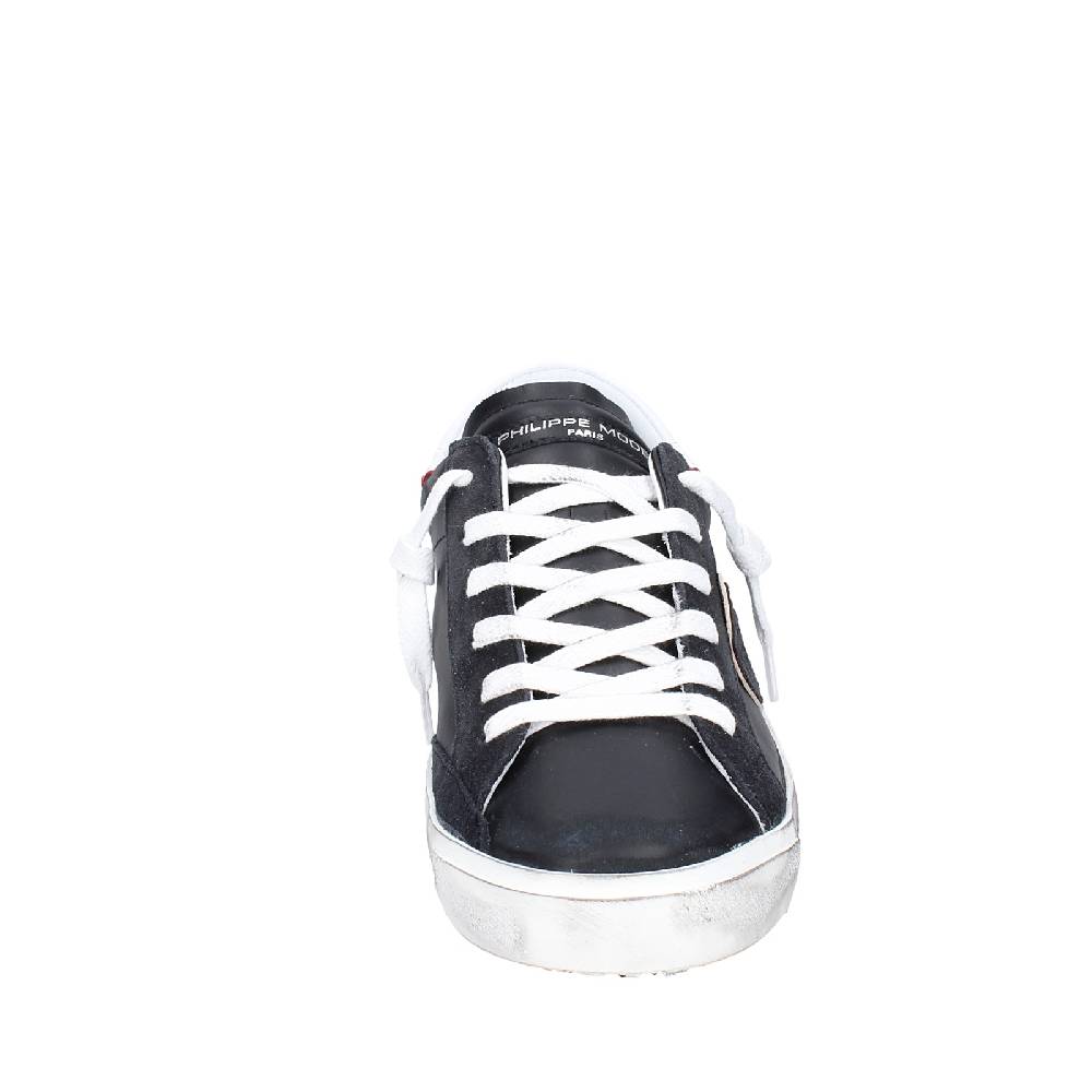 scarpe uomo PHILIPPE MODEL sneakers nero pelle VINTAGE EX338 Fino Al -60%