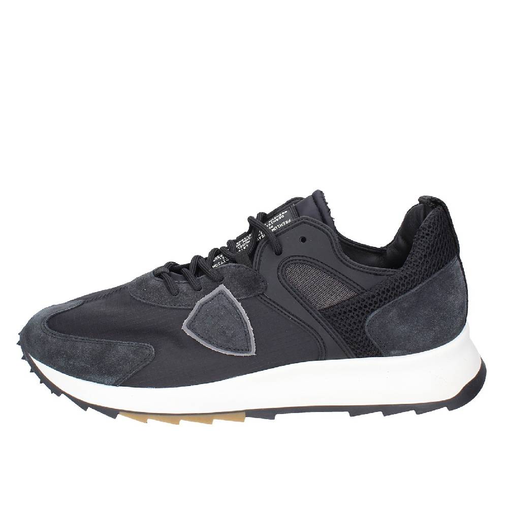 scarpe uomo PHILIPPE MODEL sneakers nero camoscio tessuto EX343 Shopping Online