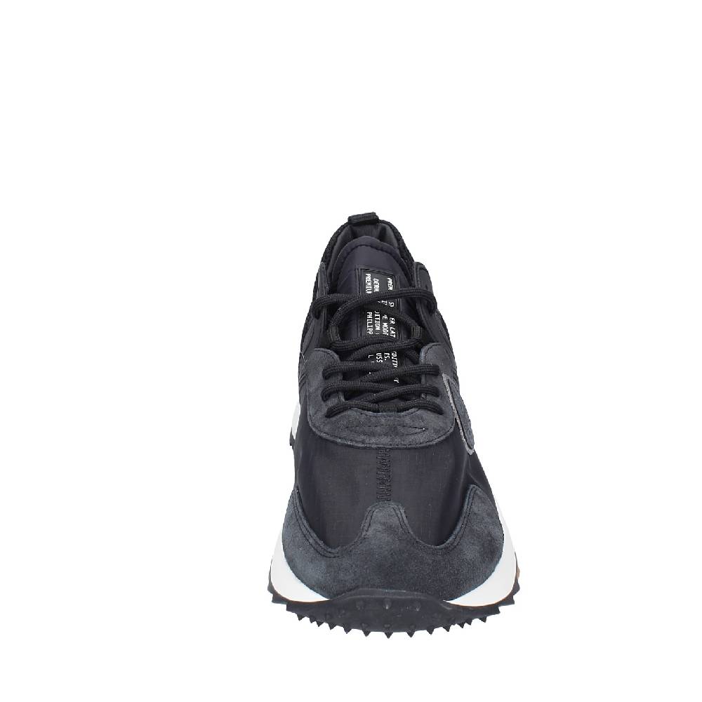 scarpe uomo PHILIPPE MODEL sneakers nero camoscio tessuto EX343 Shopping Online