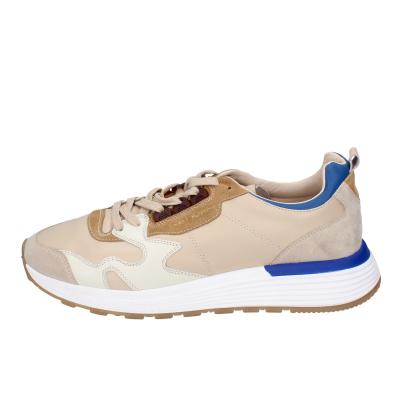 scarpe uomo MOMA sneakers beige pelle blu 4AS401-CRP BC260 Convenienza
