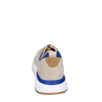 scarpe uomo MOMA sneakers beige pelle blu 4AS401-CRP BC260 Convenienza