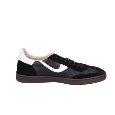 scarpe uomo MOMA sneakers nero pelle bianco camoscio 4AS420-CRVF BC746 Novità