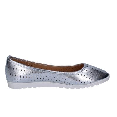 scarpe donna LANCETTI ballerine argento pelle sintetica BP564 In Vendita