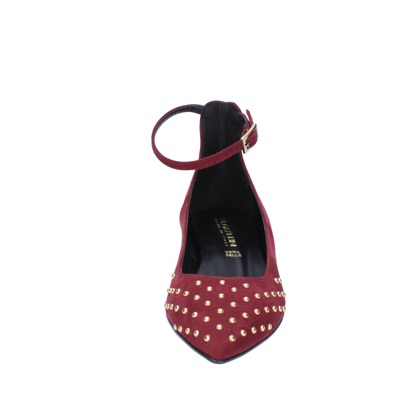 scarpe donna OLGA RUBINI ballerine bordeaux camoscio BS830 Saldi