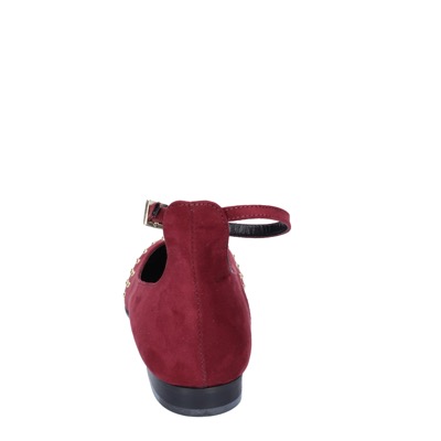 scarpe donna OLGA RUBINI ballerine bordeaux camoscio BS830 Saldi