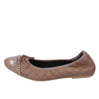 scarpe donna CROWN ballerine beige pelle BX639 Offerte
