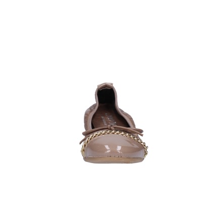 scarpe donna CROWN ballerine beige pelle BX639 Offerte