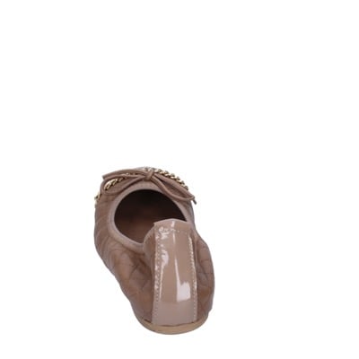 scarpe donna CROWN ballerine beige pelle BX639 Offerte