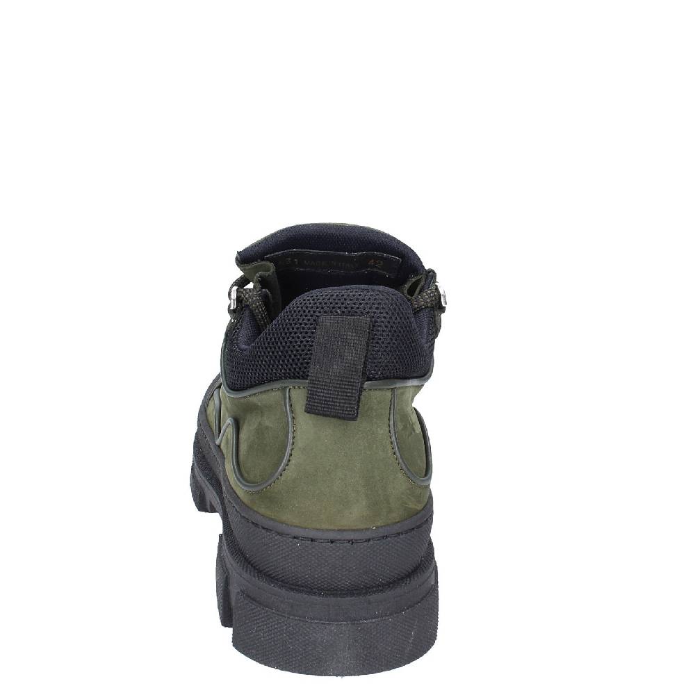 scarpe uomo STOKTON stivaletti verde pelle nabuk EY848 Moda