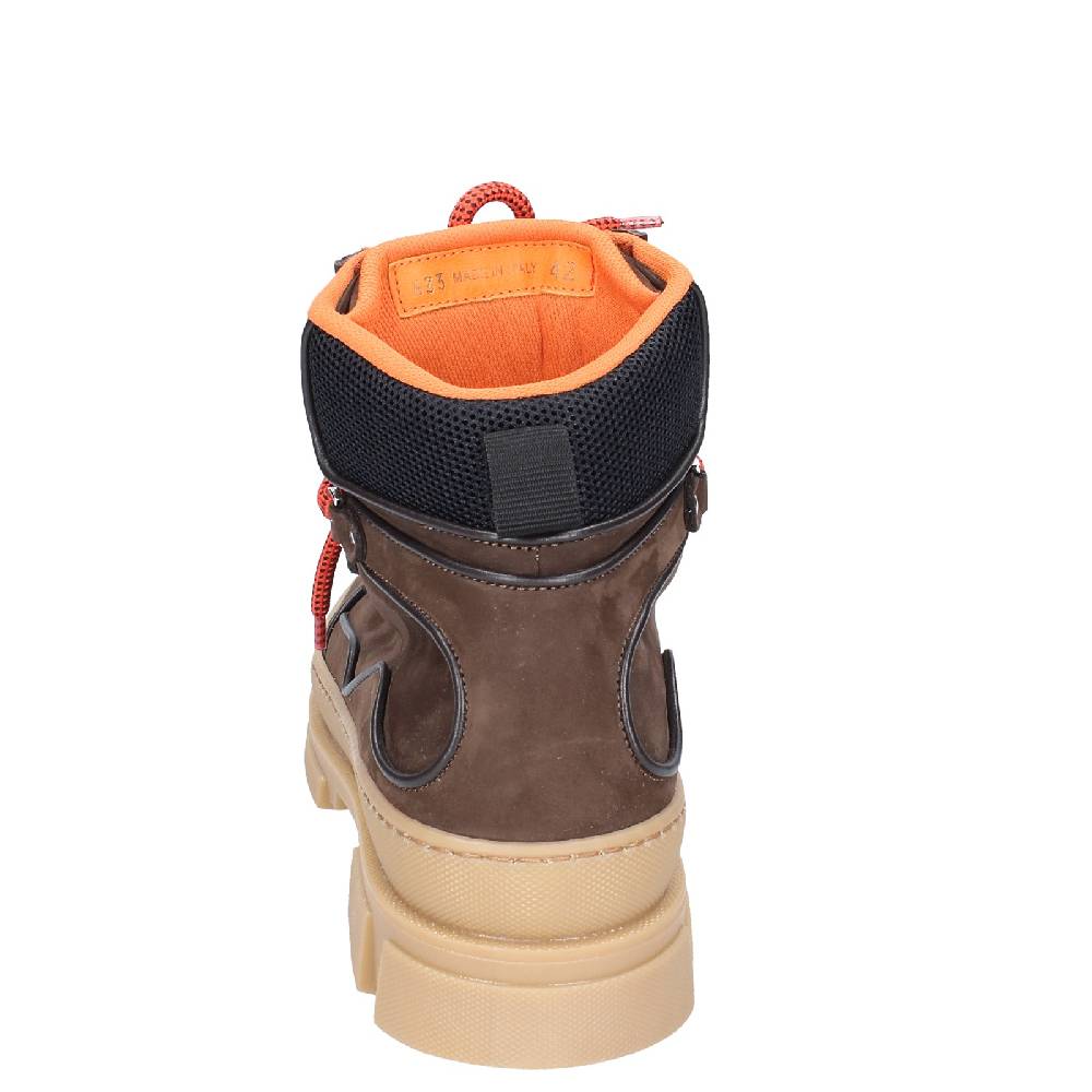 scarpe uomo STOKTON stivaletti marrone pelle nabuk EY849 2025