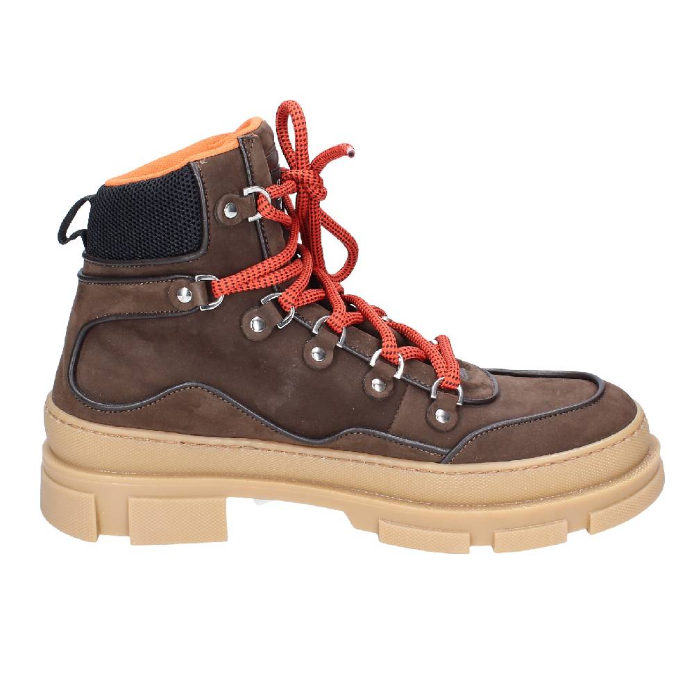 scarpe uomo STOKTON stivaletti marrone pelle nabuk EY849 2025