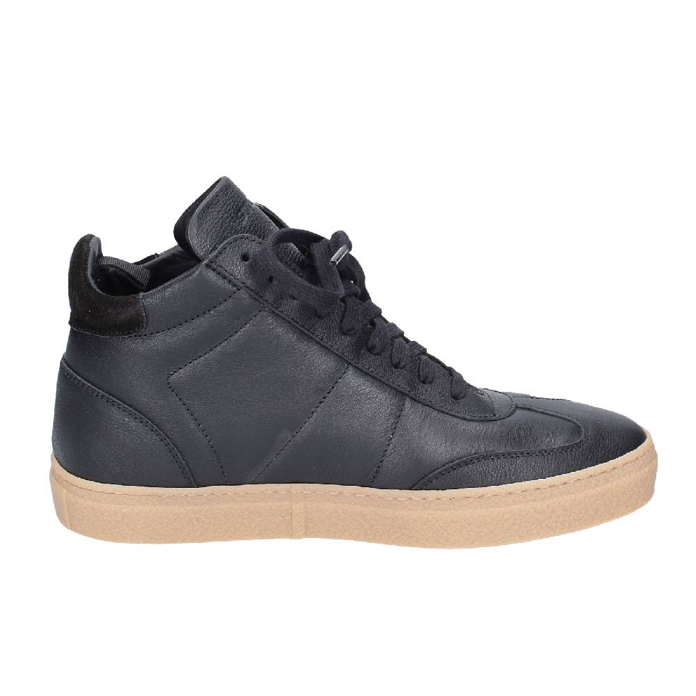 scarpe uomo STOKTON stivaletti nero pelle EY853 Nuovo