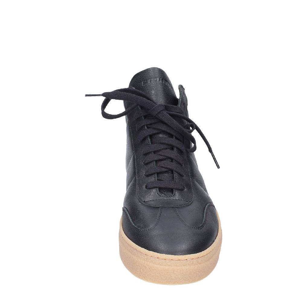 scarpe uomo STOKTON stivaletti nero pelle EY853 Nuovo