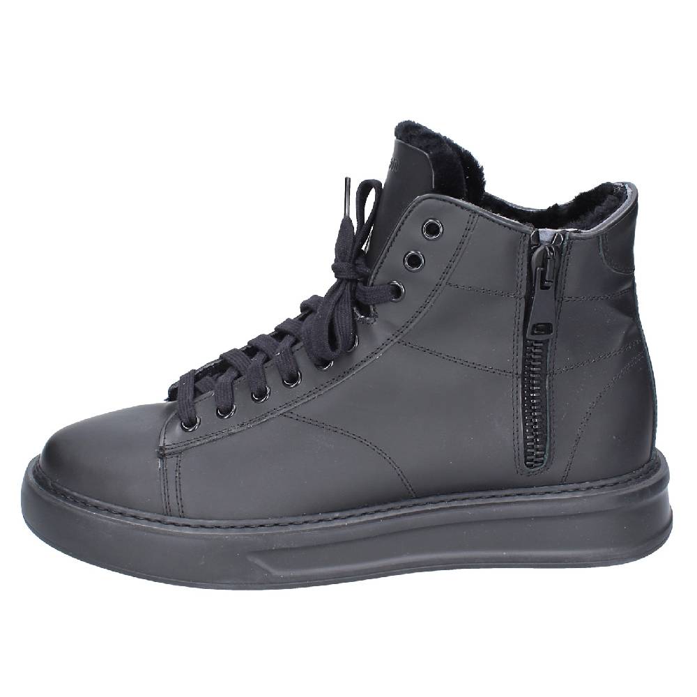 scarpe uomo STOKTON stivaletti nero gomma EY850 Qualità