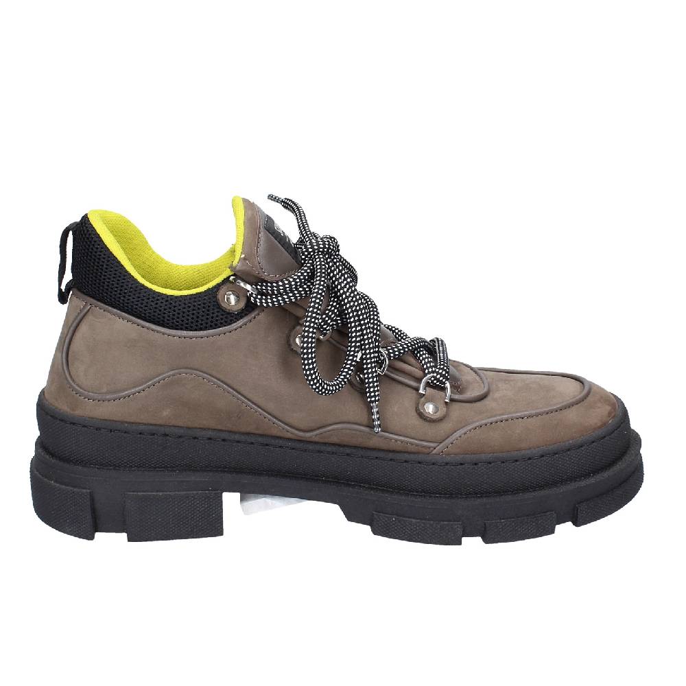 scarpe uomo STOKTON stivaletti beige pelle nabuk nero EX02 Promozione