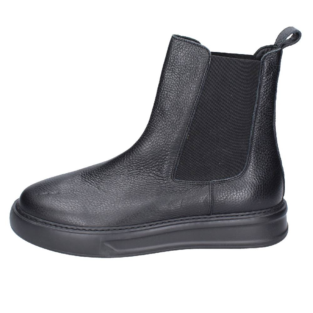 scarpe uomo STOKTON stivaletti nero pelle EX43 Pezzi Unici