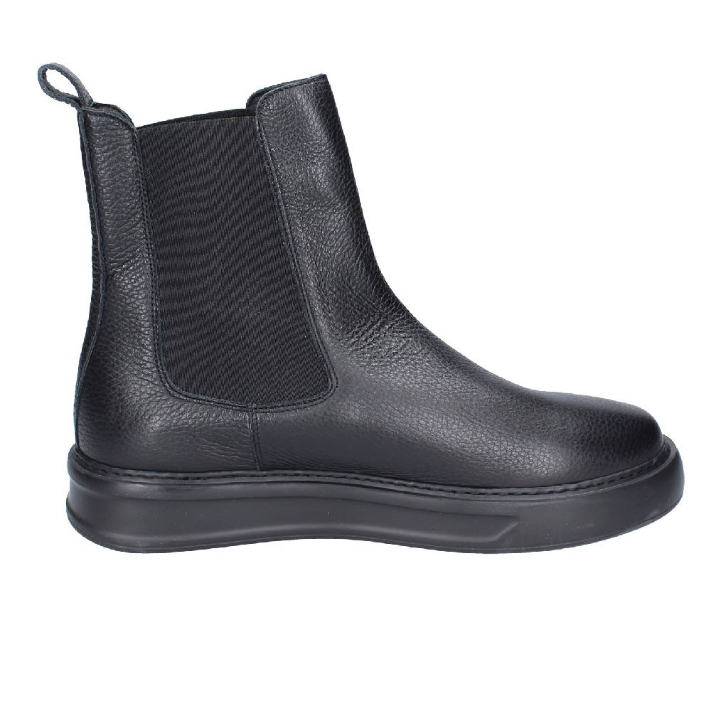 scarpe uomo STOKTON stivaletti nero pelle EX43 Pezzi Unici
