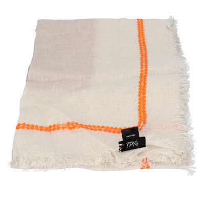 pareo donna NALI' beige lino arancione AF442 Acquista Ora