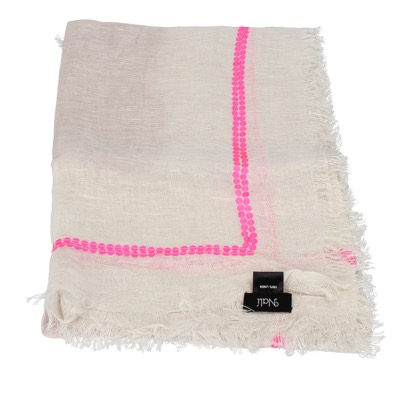 pareo donna NALI' beige lino rosa AF443 Consegna Veloce
