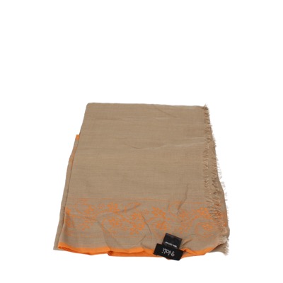 pareo donna NALI' beige cotone arancione AF444 Promozione Limitata