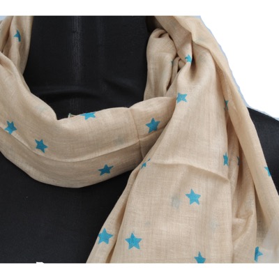 pareo donna NALI' beige cotone verde AF423 Offerta