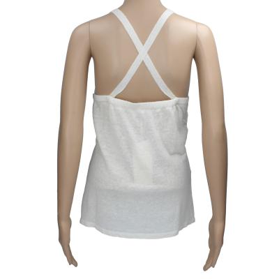 top donna STUDIO-J bianco panna lino AK317 In Vendita