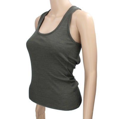 top canotta donna SUOLì 40 verde scuro tessuto AN662 Saldi