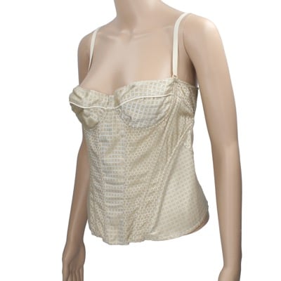 top donna AMULETI 44 beige lino AP14 Hotsell