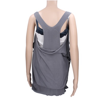 gilet cardigan donna ANNARITA N. tg. S grigio cotone AK195 Negozio