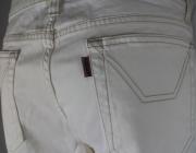 pantaloni donna JECKERSON bianco cotone AM356 Fino Al -60%
