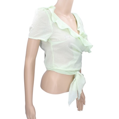 maglia donna ROCCOBAROCCO 42 verde poliestere cotone AP37 Vendita Calda