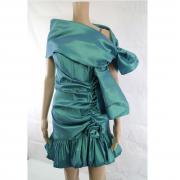 vestito donna CASTADIVA verde poliestere AM435 Vendite Flash