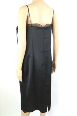 vestito donna ALTHEA 43 nero poliestere AM334 Nuova
