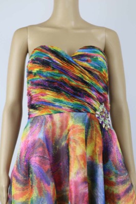 vestito donna ANTONIO NOTARO 50 multicolore poliestere AM437 Italy