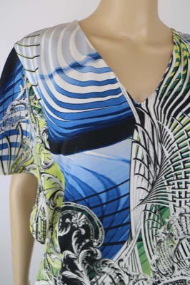 vestito donna BIANCOGHIACCIO 40 multicolore poliestere AM443 In Linea