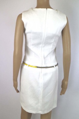 vestito donna BIANCOGHIACCIO 40 bianco poliestere AM338 Qualità
