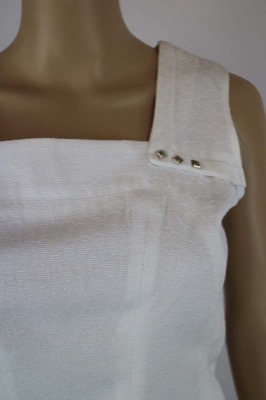 vestito donna BIANCOGHIACCIO 40 bianco poliestere AM338 Qualità