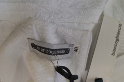 vestito donna BIANCOGHIACCIO 40 bianco poliestere AM338 Qualità