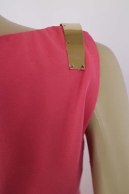 vestito donna BIANCOGHIACCIO 40 rosa poliestere AM281 Vendita