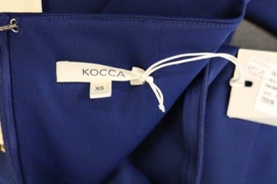 vestito donna KOCCA XS blu poliestere AM209 Spedizione Gratuita