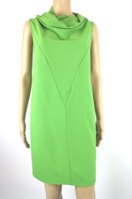 vestito donna BIANCOGHIACCIO 42 verde poliestere AM102 Pezzi Unici