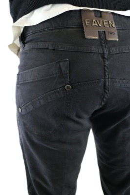 pantaloni uomo HEAVEN TWO 30 nero cotone AM476 Prezzo Ridotto